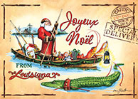 Cajun Christmas cards Joyeux Noel